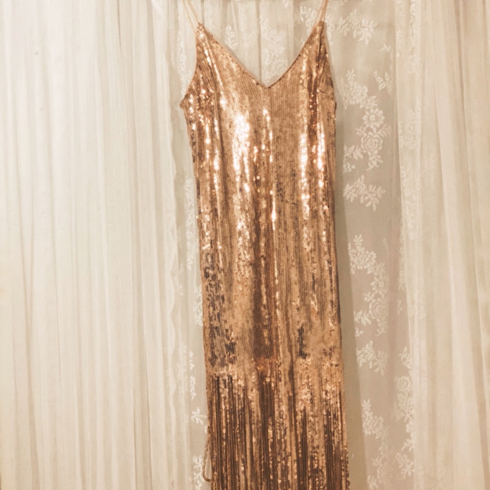 1920s flapper inspired party dress